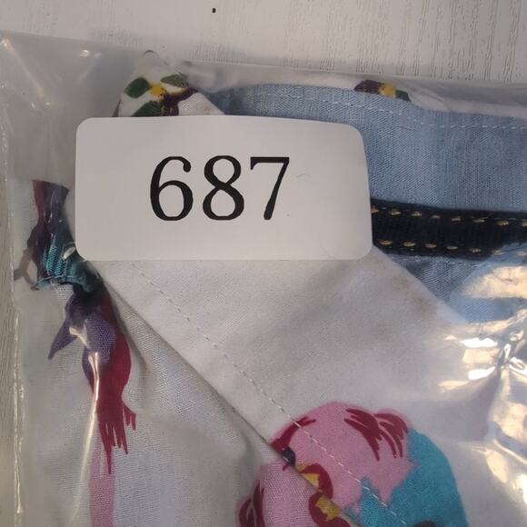 Craft+Flow Voyage Shirt Men’s L White Tropical Parrot Print Button Front Casual - Picture 12 of 12